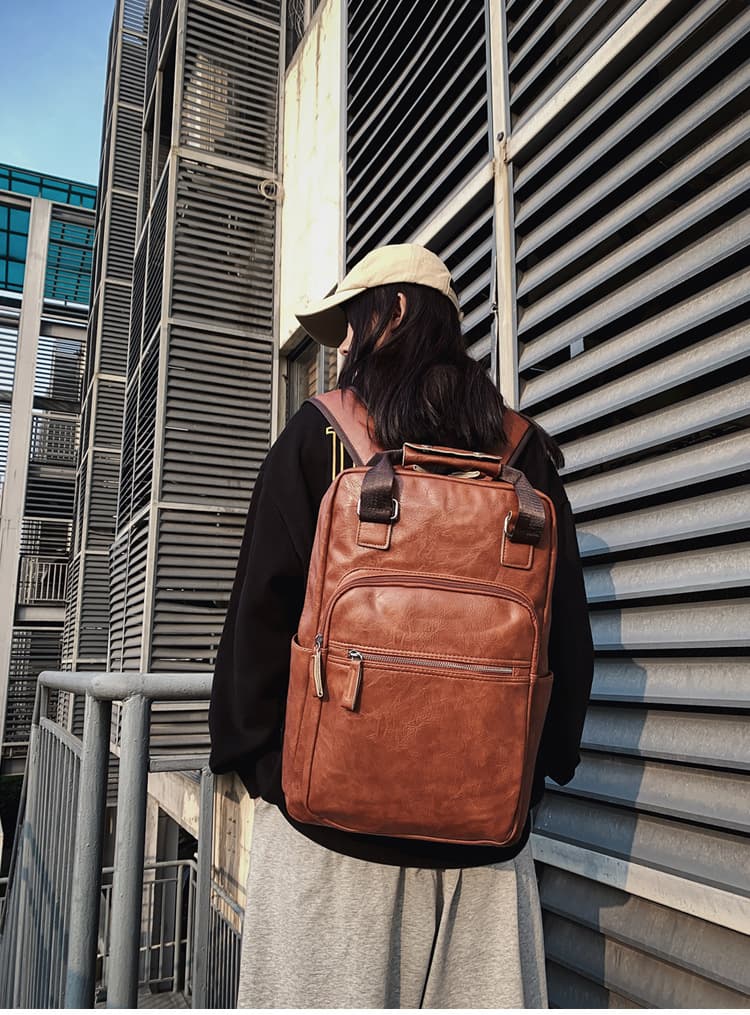 高校生 リュック 高校生向け革調大容量リュックサック通学用