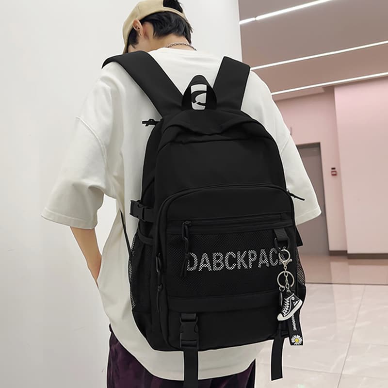 高校生 リュック メッシュポケット付き 学生向けバックパック