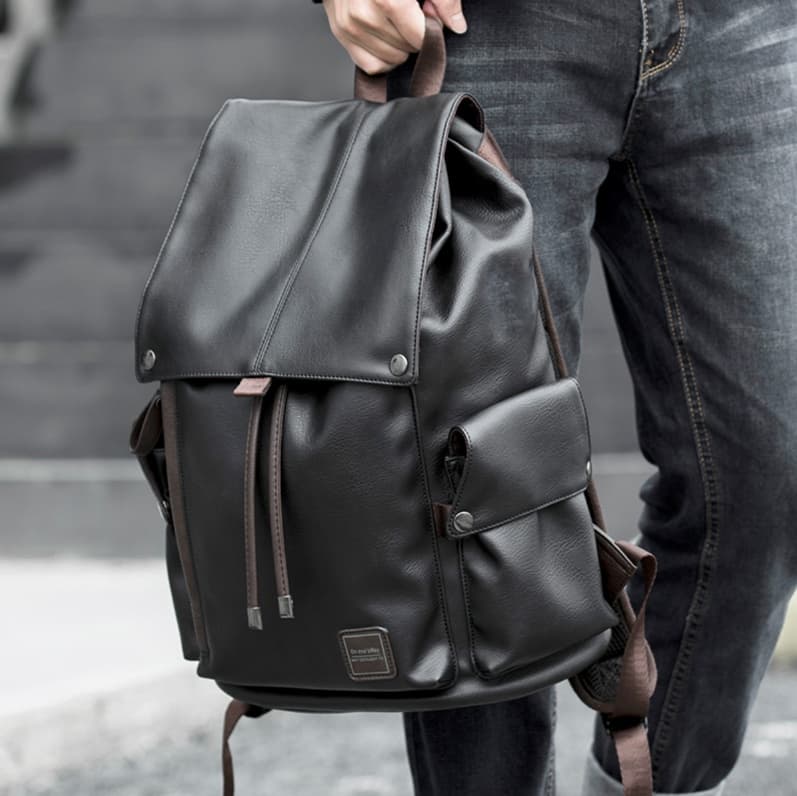 高校生 リュック シンプル合皮リュック