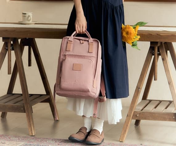 高校生リュック ピンク 多機能防水学生リュック 通学旅行デイパック