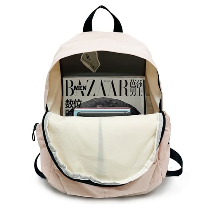 高校生リュック ピンク シンプル機能性学生リュック