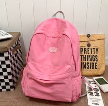 高校生リュック ピンク 軽量カジュアル学生リュック