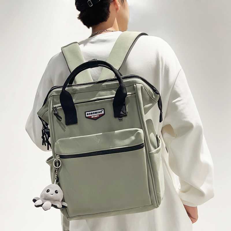 高校生 リュック 多機能スクエア型スタイリッシュ学生リュック