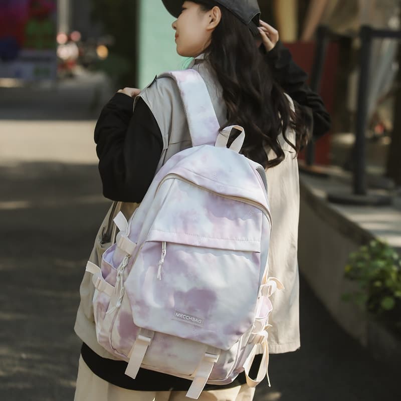 高校生 リュック ぼかし染め風 学生リュック