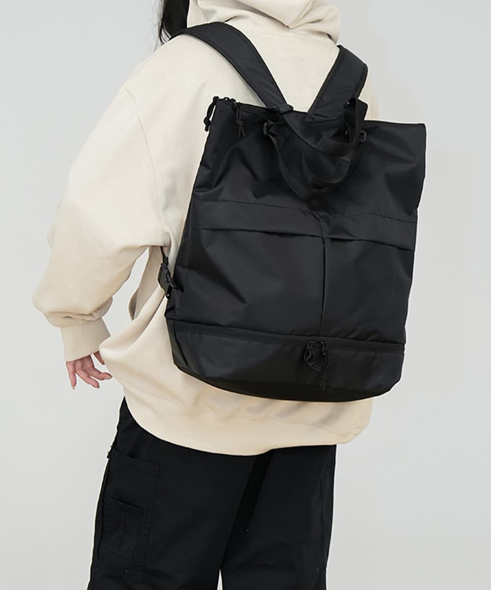 高校生 リュック 大容量三方式リュックサック　靴入れ付き通学バッグ