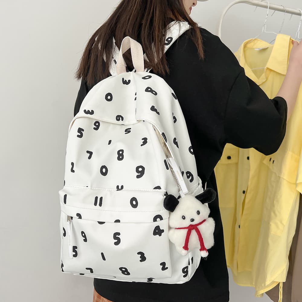 高校生 リュック 数字柄キュートリュック