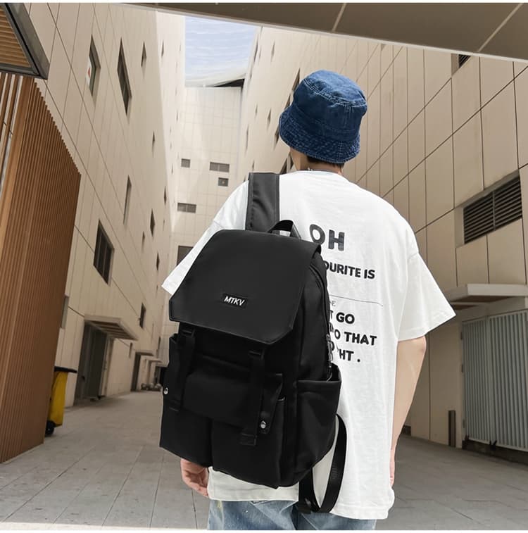 高校生 リュック スクエアフラップ 通学リュック