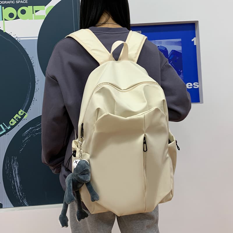 高校生 リュック シンプル スクールバッグ 撥水加工 大容量デイパック