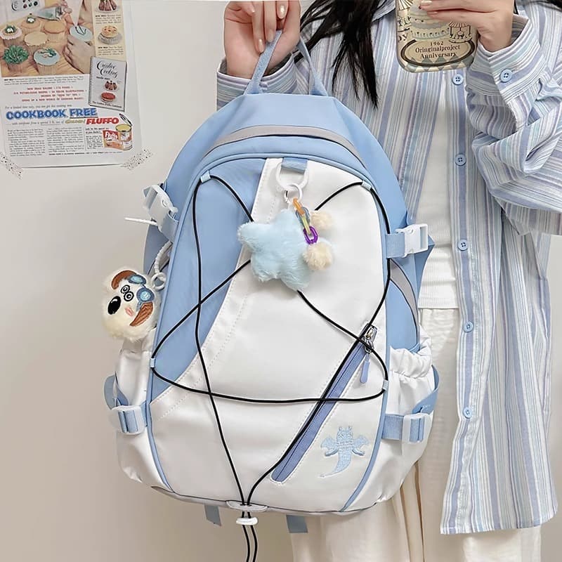高校生 リュック ラインクロスドローストリング通学リュック