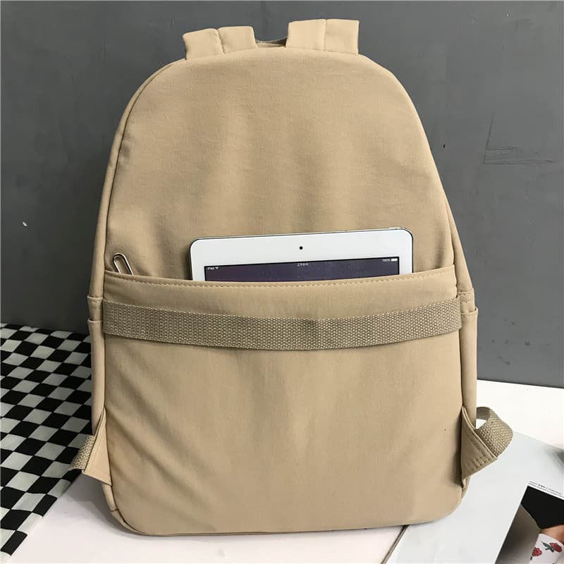 高校生 リュック シンプル機能的なレザー調リュック