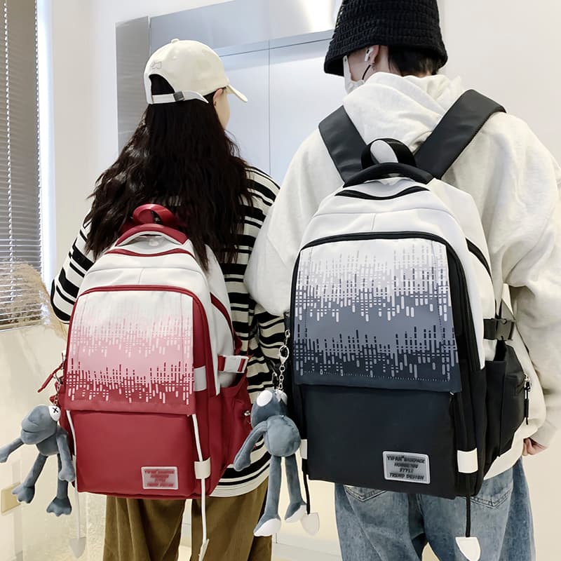 高校生 リュック 幾何学模様デザイン 学生向けリュック