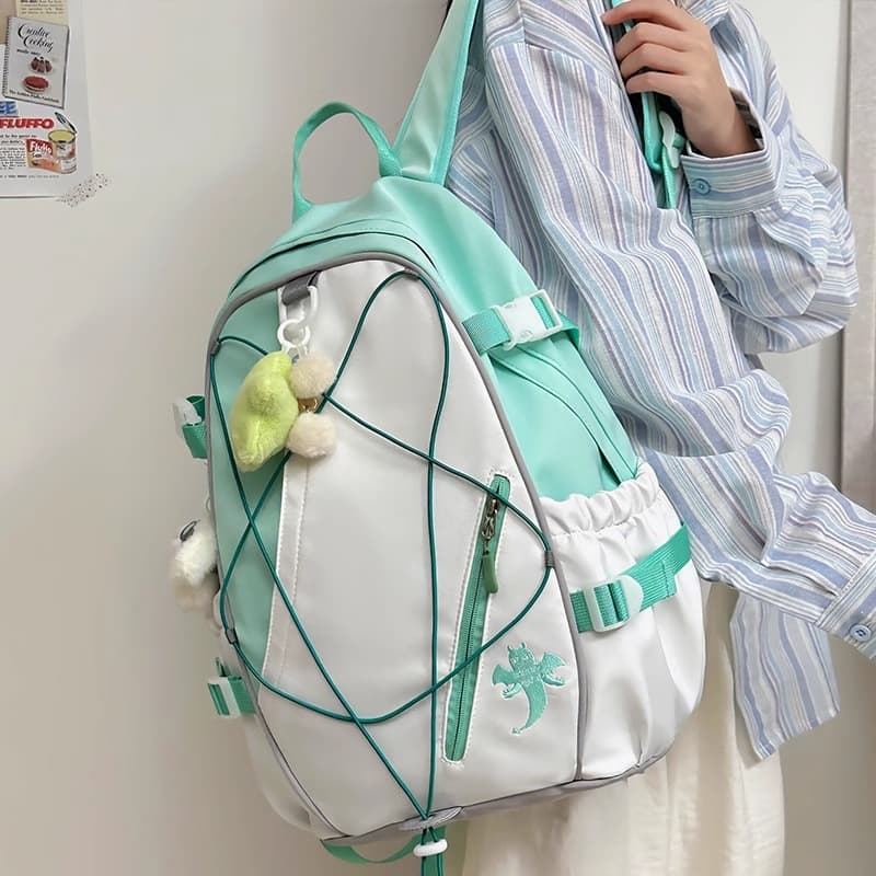 高校生 リュック ラインクロスドローストリング通学リュック