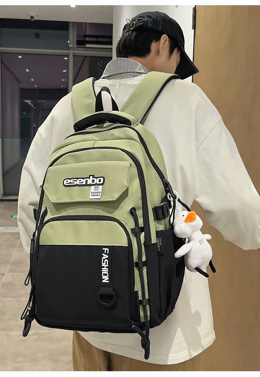 高校生 リュック 多機能ポケット付き学生バックパック