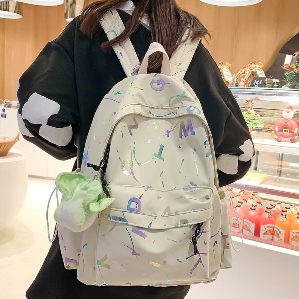高校生 リュック 芸術風デザイン 学生用リュック