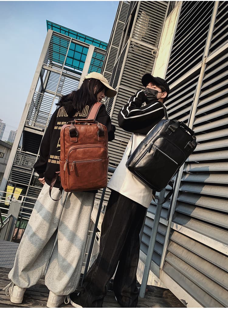 高校生 リュック 高校生向け革調大容量リュックサック通学用