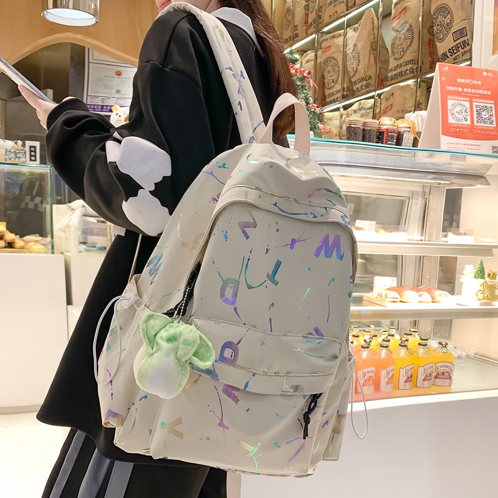 高校生 リュック 芸術風デザイン 学生用リュック