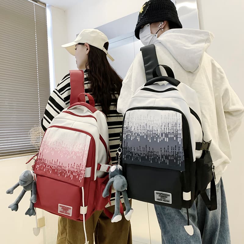 高校生 リュック 幾何学模様デザイン 学生向けリュック