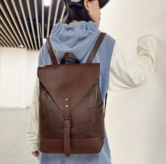 高校生 リュック 高校生向け合成皮革リュック通学バッグ