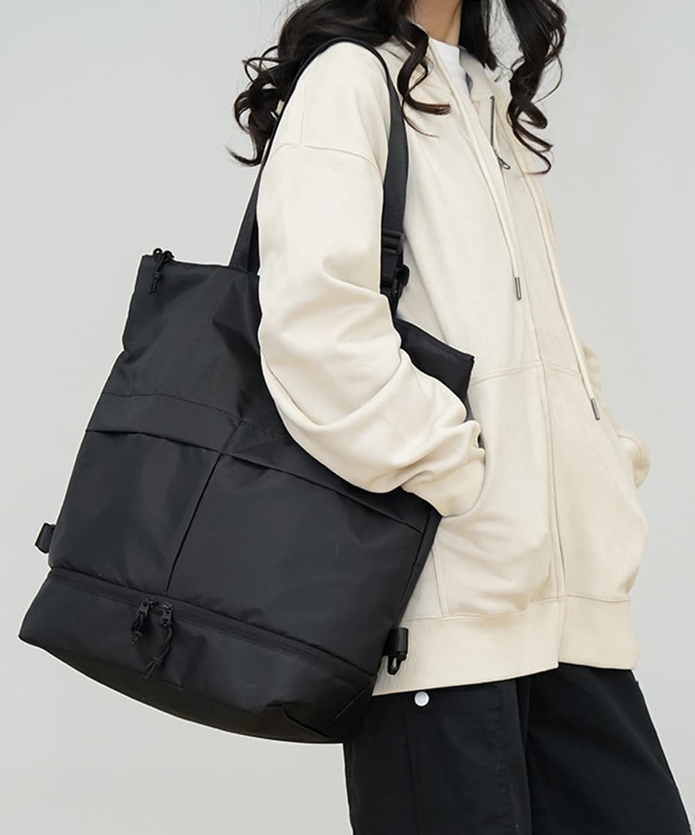 高校生 リュック 大容量三方式リュックサック　靴入れ付き通学バッグ