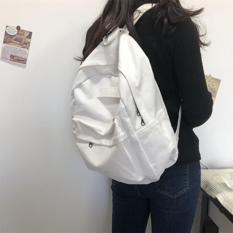 高校生 リュック シンプル帆布学生リュック