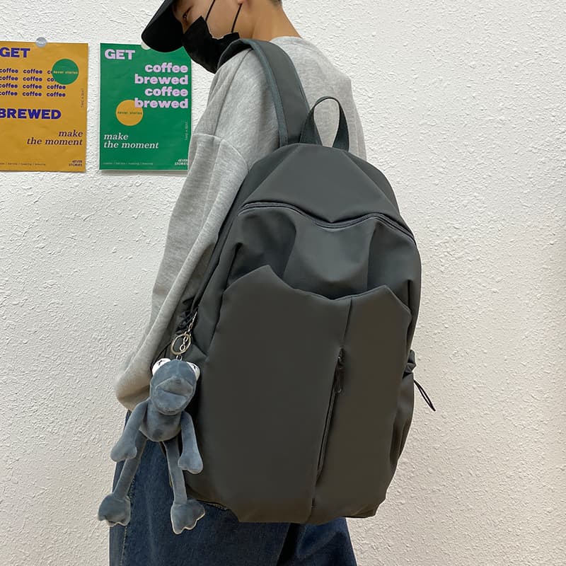 高校生 リュック シンプル スクールバッグ 撥水加工 大容量デイパック