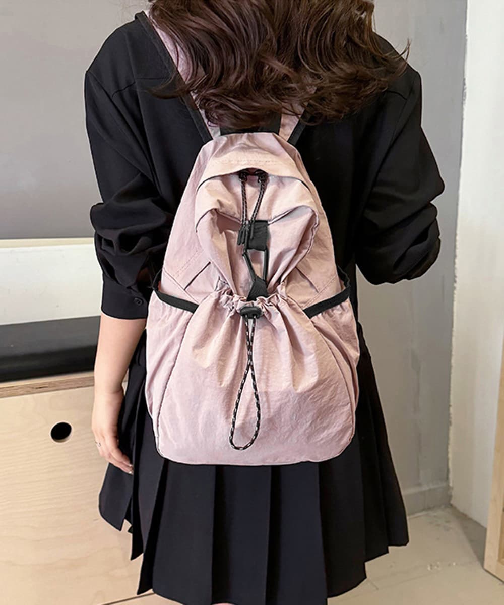 高校生 リュック 高校生向け軽量ドロストポケット付きリュック