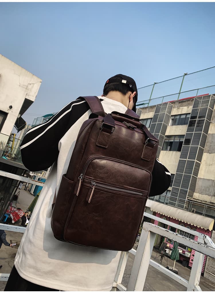 高校生 リュック 高校生向け革調大容量リュックサック通学用