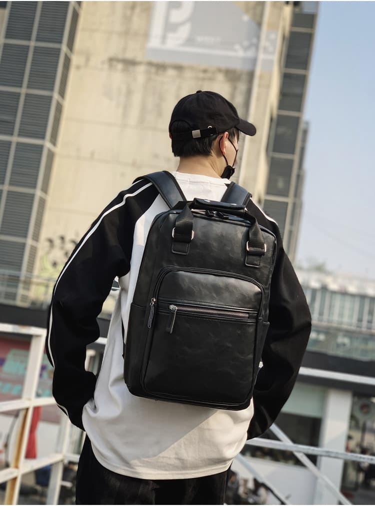 高校生 リュック 高校生向け革調大容量リュックサック通学用