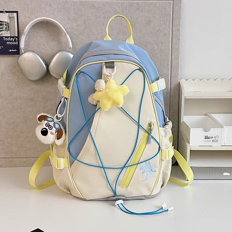 高校生 リュック ラインクロスドローストリング通学リュック