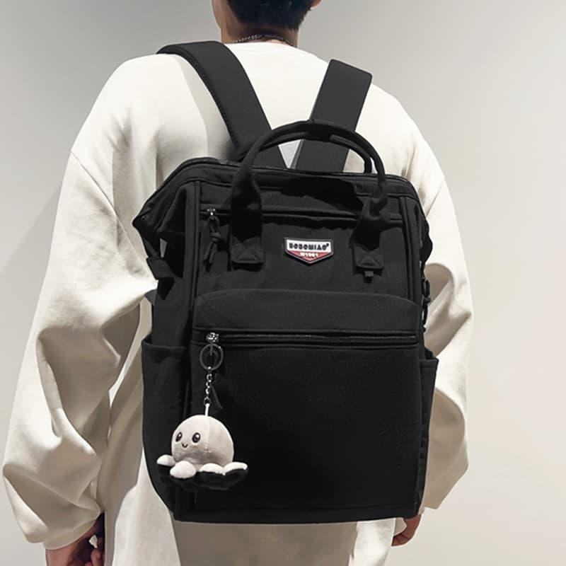 高校生 リュック 多機能スクエア型スタイリッシュ学生リュック