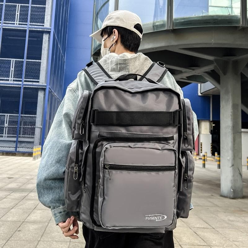 高校生 リュック 多機能ポケット付き スタイリッシュ スクールバッグ