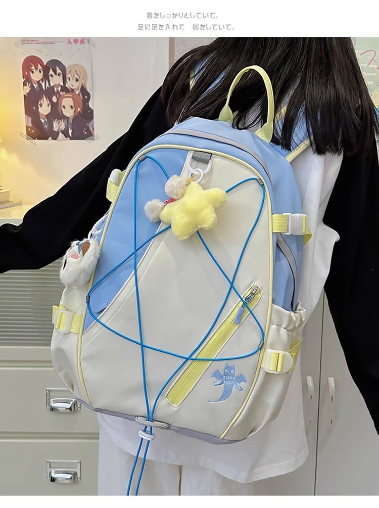 高校生 リュック ラインクロスドローストリング通学リュック