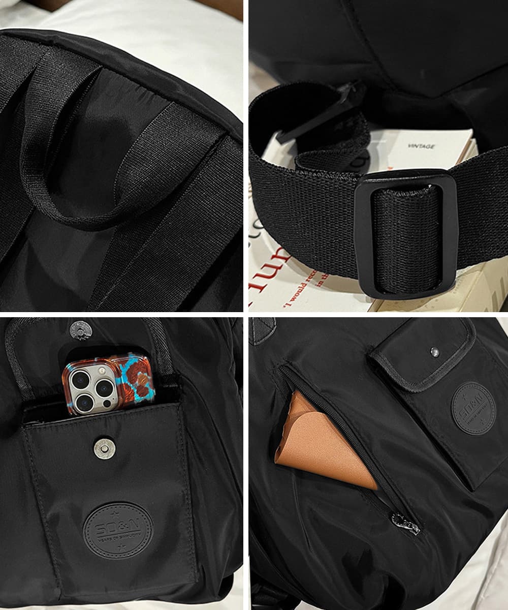 高校生 リュック 高校生向け大容量ナイロンリュック トートバッグ