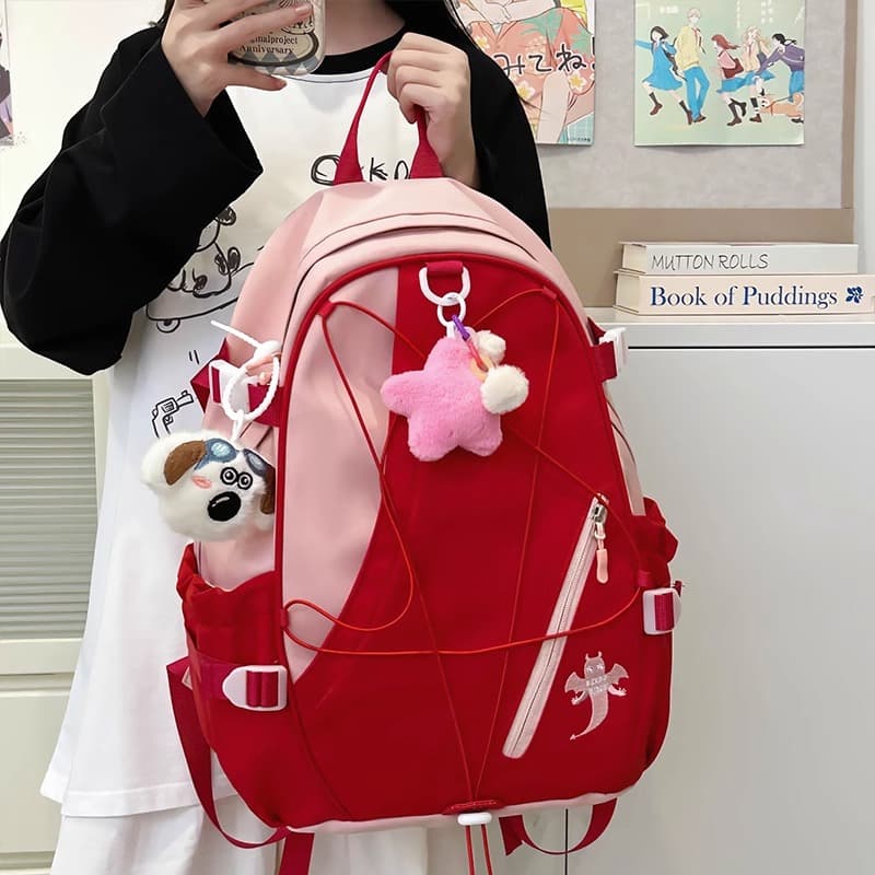 高校生 リュック ラインクロスドローストリング通学リュック