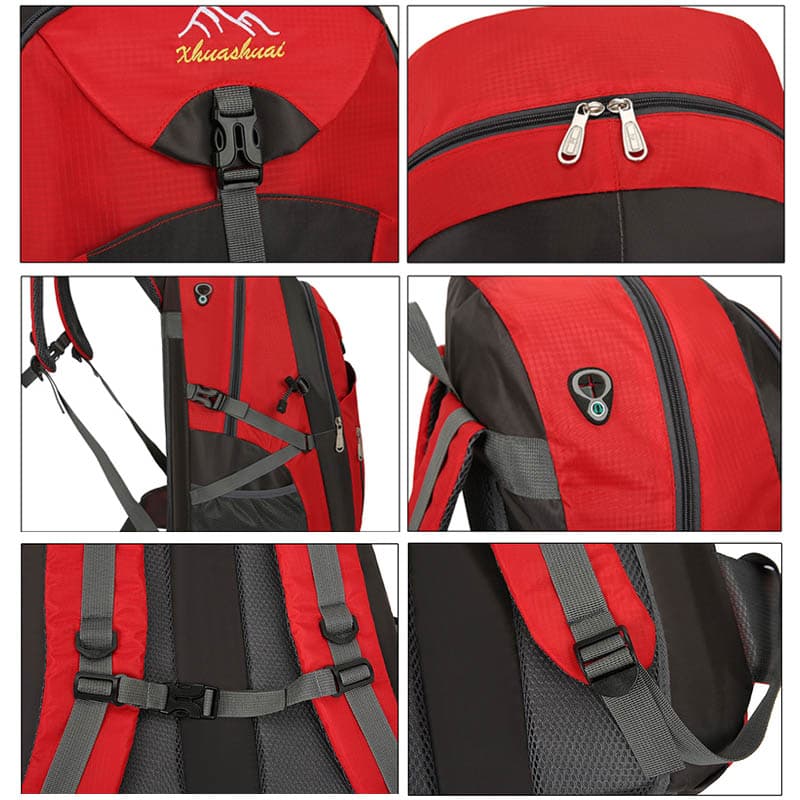 高校生 リュック 高校生向け大容量防水リュック40L60L反射テープ付き