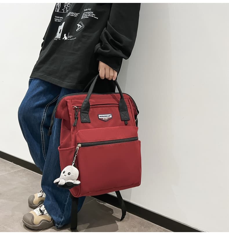 高校生 リュック 多機能スクエア型スタイリッシュ学生リュック