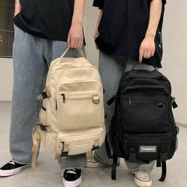 高校生 リュック メッシュポケット多機能リュック