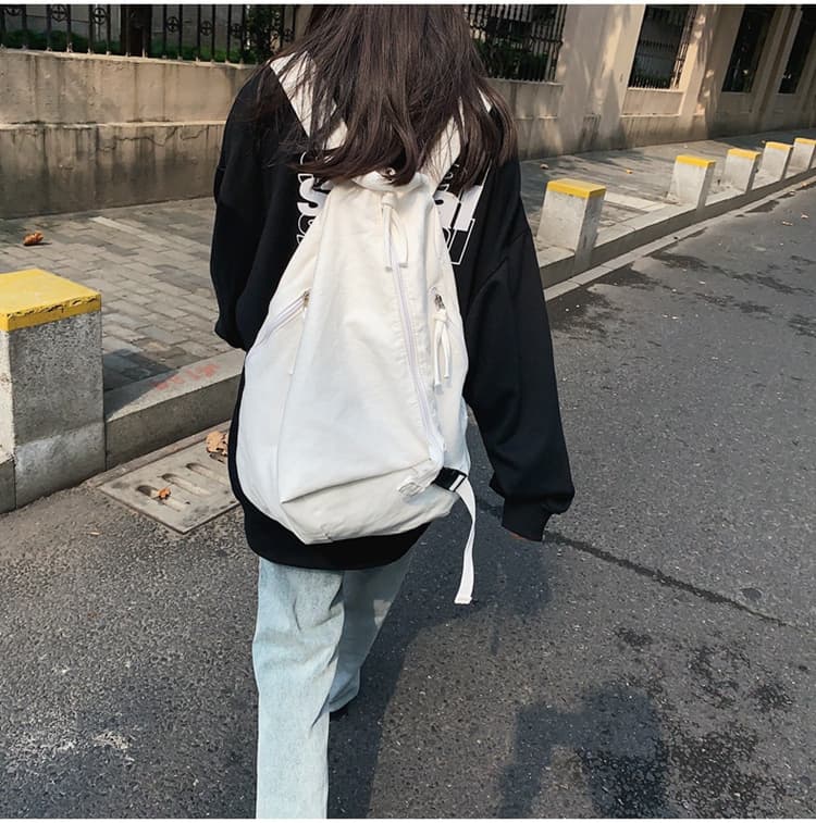 高校生 リュック 水洗い可能キャンバス地学生リュック大容量
